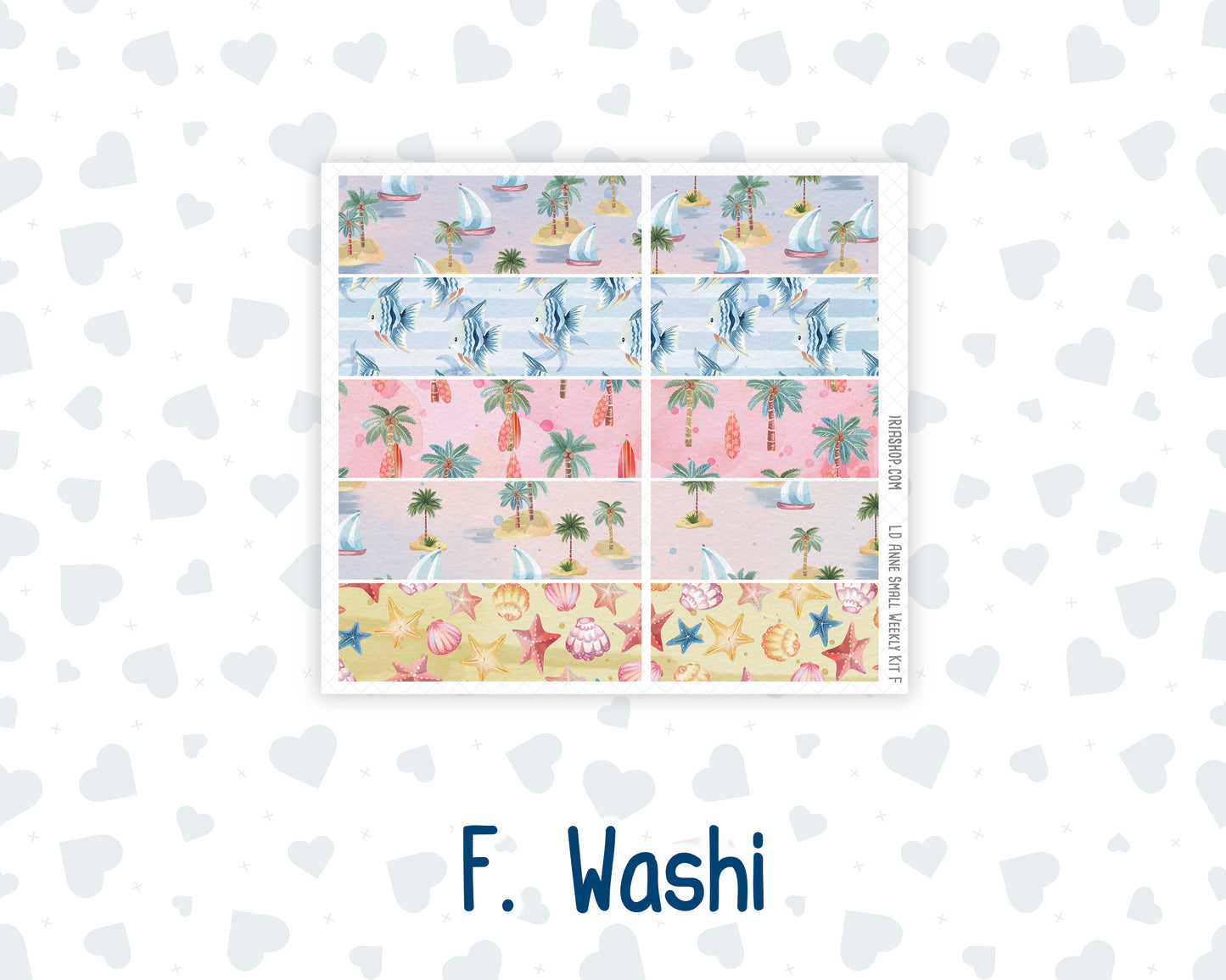 Kit 0270 - Laurel Denise The Anne Planner Small - Weekly Kit - June - Beachside Bliss