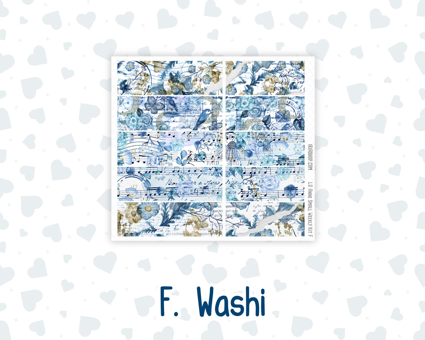 Kit 0249 - Laurel Denise The Anne Planner Small - Weekly Kit - January - Icy Lace