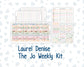 Kit 0259 - Laurel Denise The Jo Planner - Weekly Kit - March - Spring Garden Chores