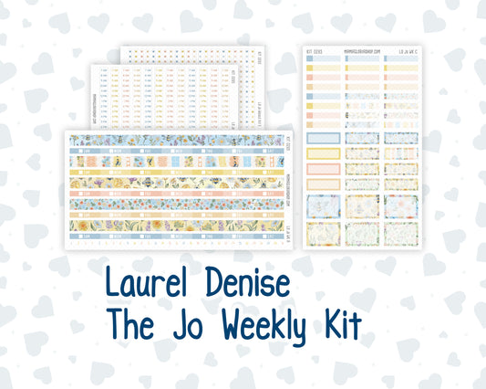 Kit 0265 - Laurel Denise The Jo Planner - Weekly Kit - May - Honeybee Sky