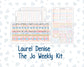 Kit 0270 - Laurel Denise The Jo Planner - Weekly Kit - June - Beachside Bliss