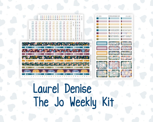 Kit 0304 - Laurel Denise The Jo Planner - Weekly Kit - November - Autumn In Bloom