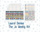 Kit 0304 - Laurel Denise The Jo Planner - Weekly Kit - November - Autumn In Bloom