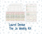 Kit 0257 - Laurel Denise The Jo Planner - Weekly Kit - March - Blush Garden