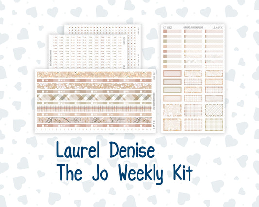 Kit 0301 - Laurel Denise The Jo Planner - Weekly Kit - November - Sunday Comfort