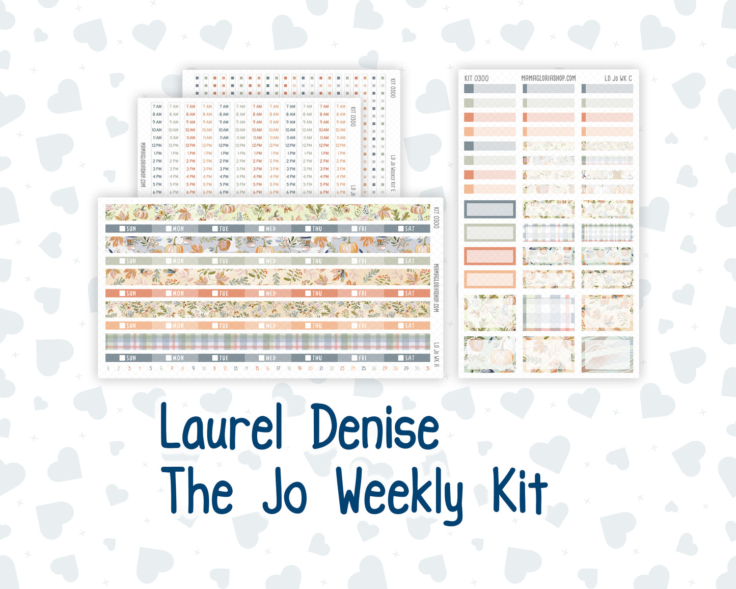 Kit 0300 - Laurel Denise The Jo Planner - Weekly Kit - October - Autumn Stroll