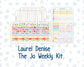 Kit 0269 - Laurel Denise The Jo Planner - Weekly Kit - June - Dolce Mare