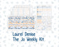 Kit 0299 - Laurel Denise The Jo Planner - Weekly Kit - October - Book Nook