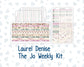 Kit 0307 - Laurel Denise The Jo Planner - Weekly Kit - December - Velvet Hearth