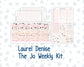 Kit 0297 - Laurel Denise The Jo Planner - Weekly Kit - October - Pink Spell