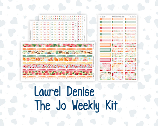 Kit 0271 - Laurel Denise The Jo Planner - Weekly Kit - June - Strawberry Shore