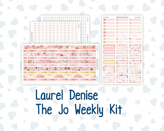 Kit 0294 - Laurel Denise The Jo Planner - Weekly Kit - September - Rosy Reveria