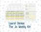 Kit 0274 - Laurel Denise The Jo Planner - Weekly Kit - July - Sunny Lemon Shore