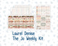 Kit 0298 - Laurel Denise The Jo Planner - Weekly Kit - October - Velvet Bloom