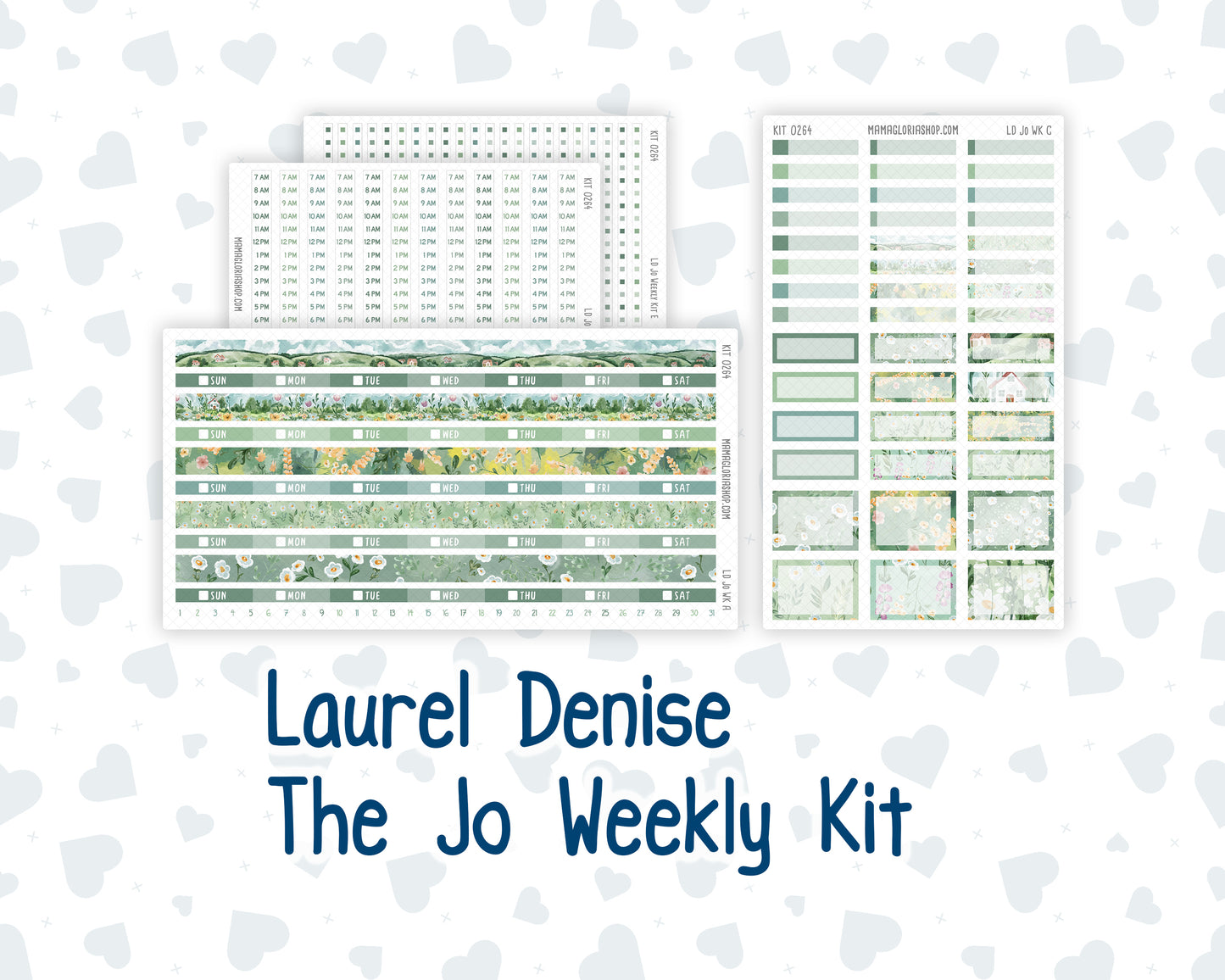 Kit 0264 - Laurel Denise The Jo Planner - Weekly Kit - May - Spring Walk