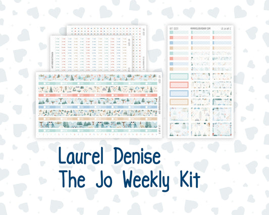 Kit 0251 - Laurel Denise The Jo Planner - Weekly Kit - January - Pine & Paws