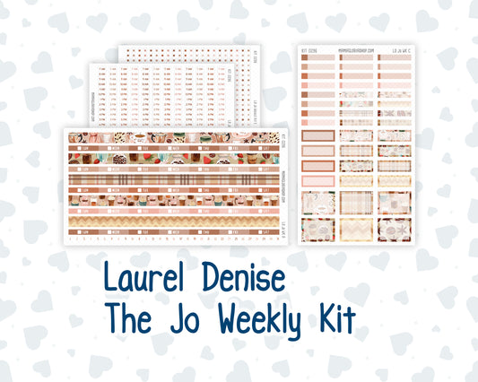 Kit 0296 - Laurel Denise The Jo Planner - Weekly Kit - September - Coffee Break