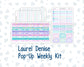 Kit 0230 - Laurel Denise Pop-Up - Weekly Kit - August - School Daze