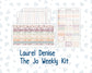 Kit 0293 - Laurel Denise The Jo Planner - Weekly Kit - September - Fleur de Provence