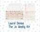 Kit 0308 - Laurel Denise The Jo Planner - Weekly Kit - December - Knit & Holly