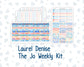Kit 0268 - Laurel Denise The Jo Planner - Weekly Kit - June - Sea Sweeties