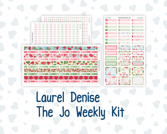 Kit 0276 - Laurel Denise The Jo Planner - Weekly Kit - July - Melon Crush