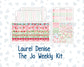 Kit 0276 - Laurel Denise The Jo Planner - Weekly Kit - July - Melon Crush