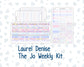 Kit 0252 - Laurel Denise The Jo Planner - Weekly Kit - February - Tokyo Candy Cloud