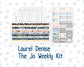 Kit 0248 - Laurel Denise The Jo Planner - Weekly Kit - January - Midnight Countdown