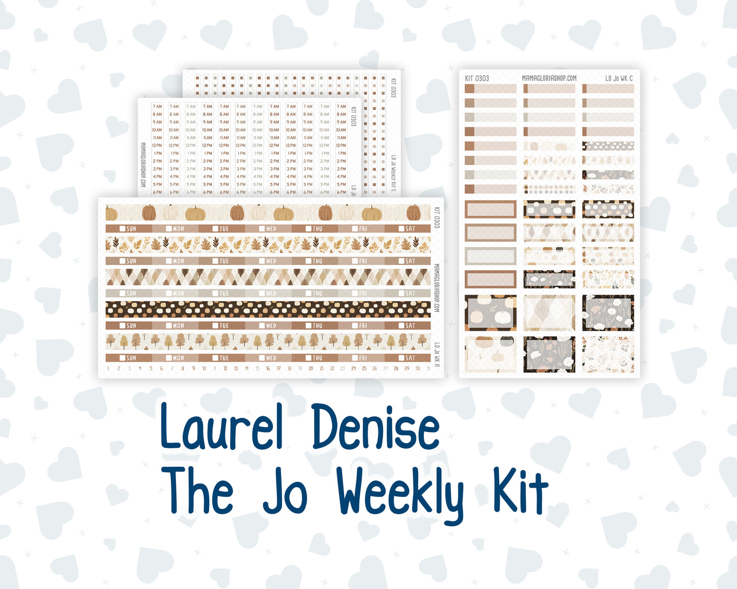 Kit 0303 - Laurel Denise The Jo Planner - Weekly Kit - November - Into The Woods