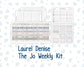 Kit 0250 - Laurel Denise The Jo Planner - Weekly Kit - Quiet January