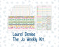 Kit 0267 - Laurel Denise The Jo Planner - Weekly Kit - May - Flowers For Mama