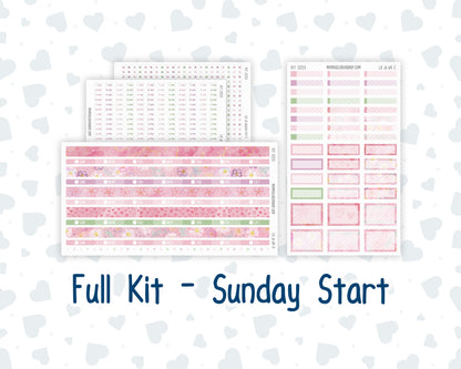 Kit 0253 - Laurel Denise The Jo Planner - Weekly Kit - February - Rosy Daydreams