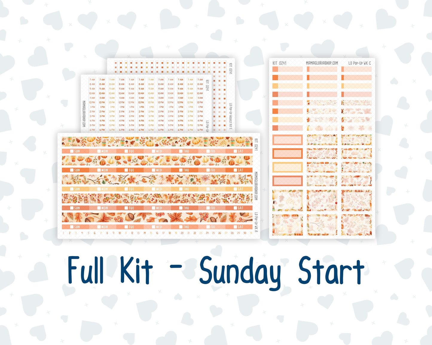 Kit 0241 - Laurel Denise Pop-Up - Weekly Kit - November - Pumpkin Latte