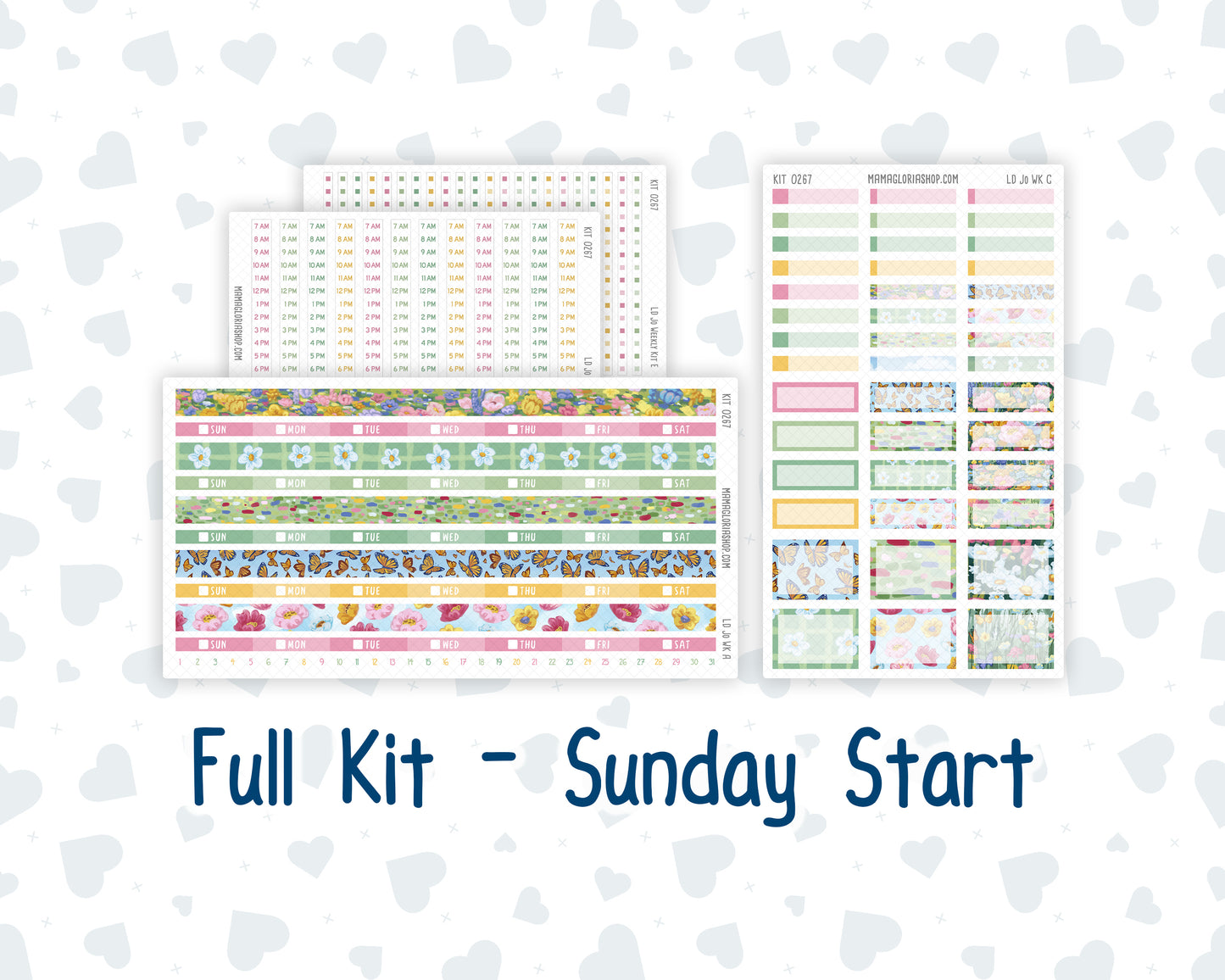Kit 0267 - Laurel Denise The Jo Planner - Weekly Kit - May - Flowers For Mama