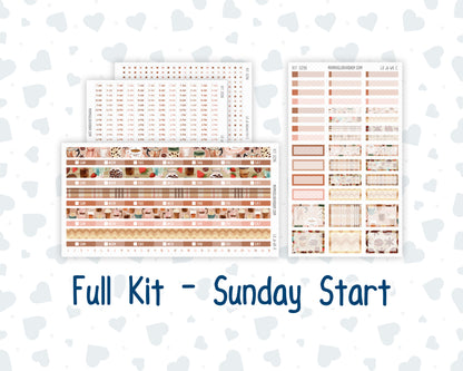 Kit 0296 - Laurel Denise The Jo Planner - Weekly Kit - September - Coffee Break