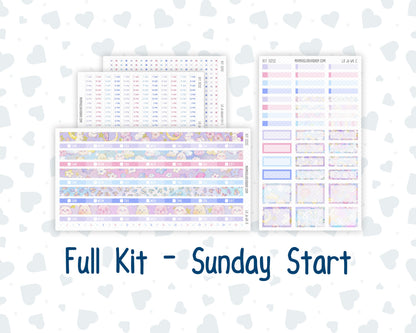 Kit 0252 - Laurel Denise The Jo Planner - Weekly Kit - February - Tokyo Candy Cloud