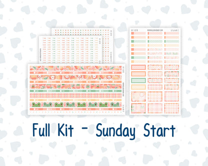Kit 0278 - Laurel Denise The Jo Planner - Weekly Kit - August - Oops, All Peaches