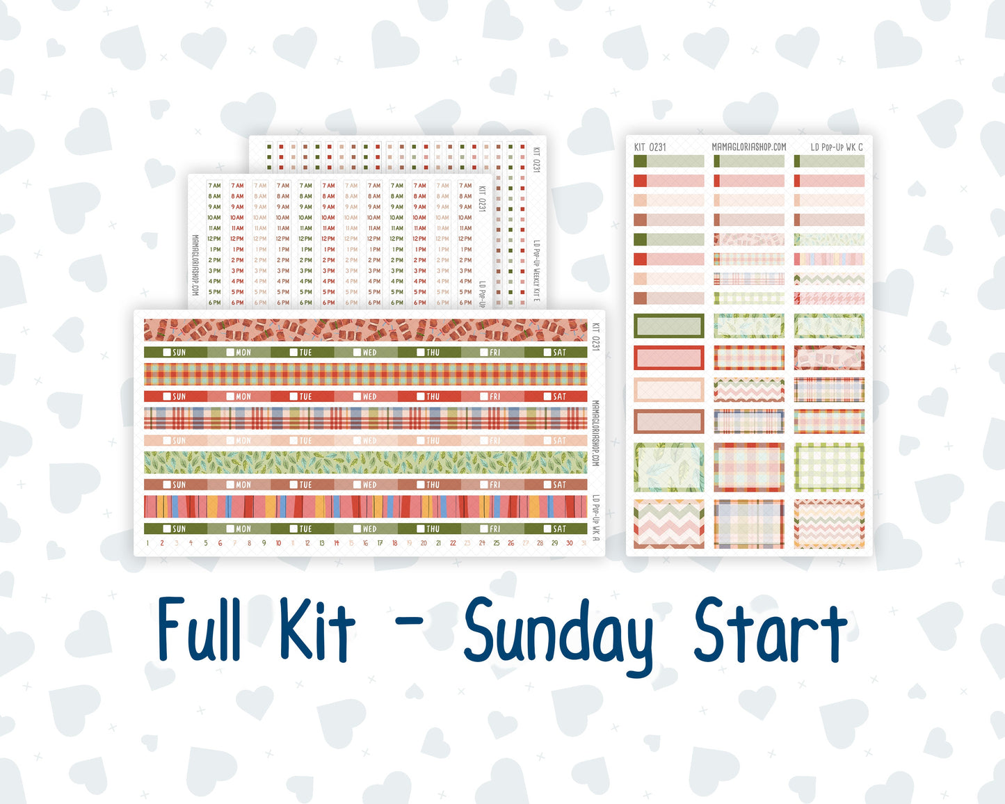 Kit 0231 - Laurel Denise Pop-Up - Weekly Kit - August - Backyard BBQ