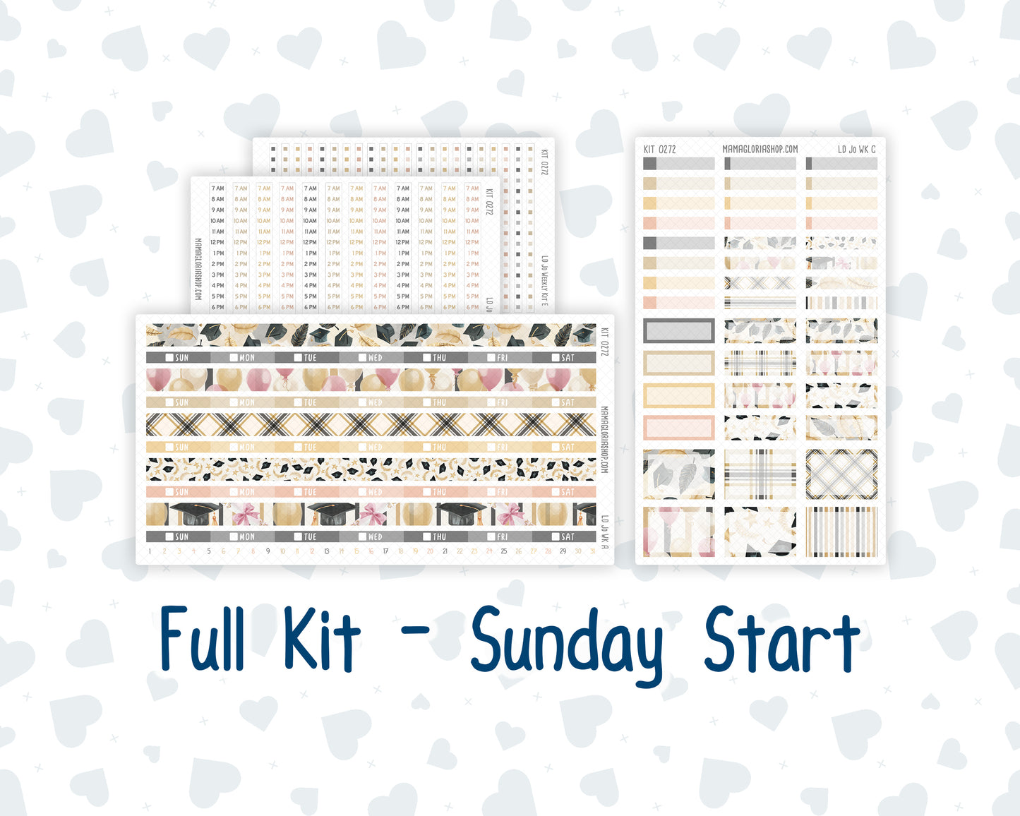Kit 0272 - Laurel Denise The Jo Planner - Weekly Kit - May - Graduation