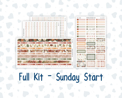 Kit 0298 - Laurel Denise The Jo Planner - Weekly Kit - October - Velvet Bloom