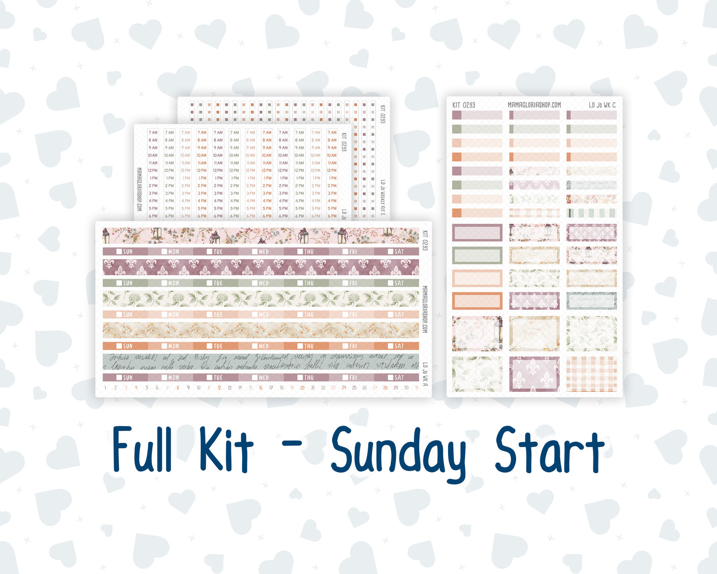 Kit 0293 - Laurel Denise The Jo Planner - Weekly Kit - September - Fleur de Provence