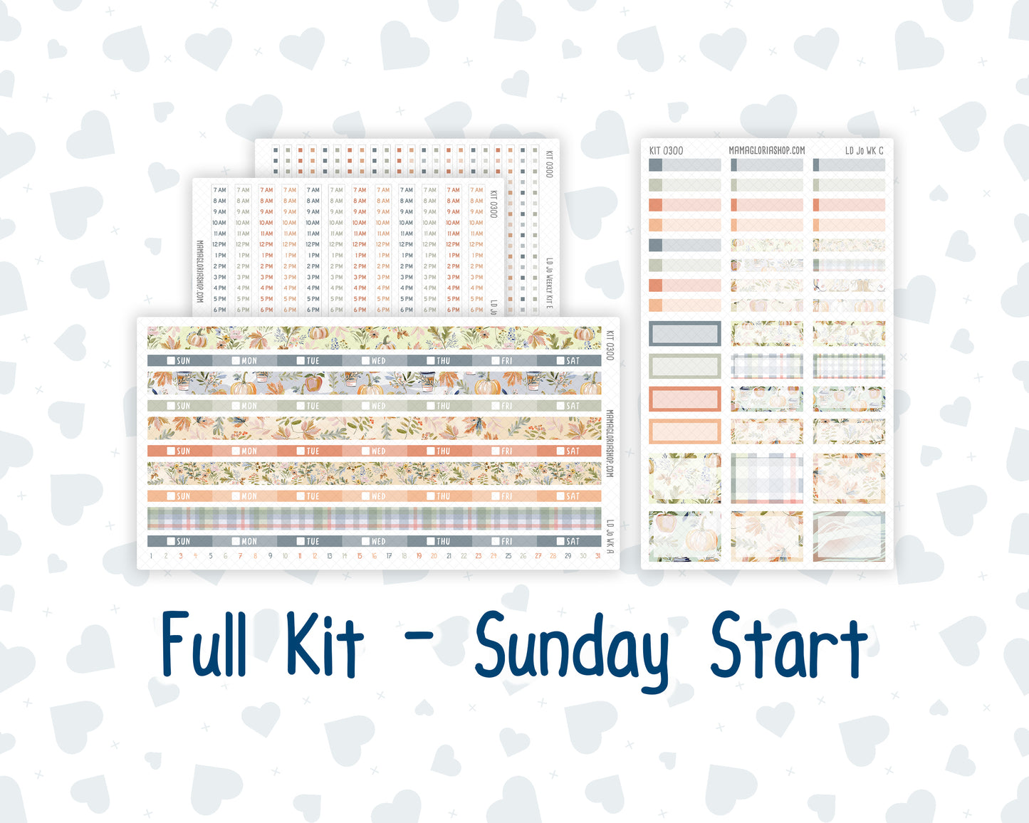 Kit 0300 - Laurel Denise The Jo Planner - Weekly Kit - October - Autumn Stroll