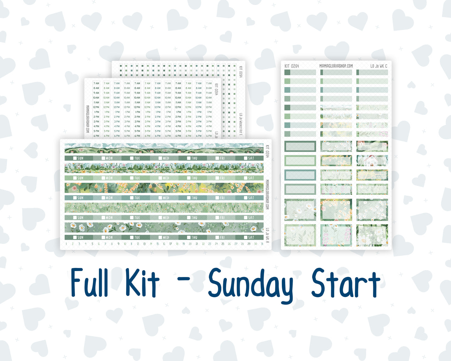 Kit 0264 - Laurel Denise The Jo Planner - Weekly Kit - May - Spring Walk