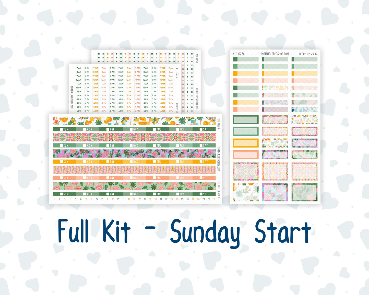 Kit 0226 - Laurel Denise Pop-Up - Weekly Kit - July - Tropical Whimsy