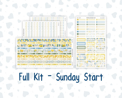 Kit 0274 - Laurel Denise The Jo Planner - Weekly Kit - July - Sunny Lemon Shore