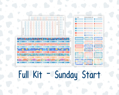 Kit 0268 - Laurel Denise The Jo Planner - Weekly Kit - June - Sea Sweeties