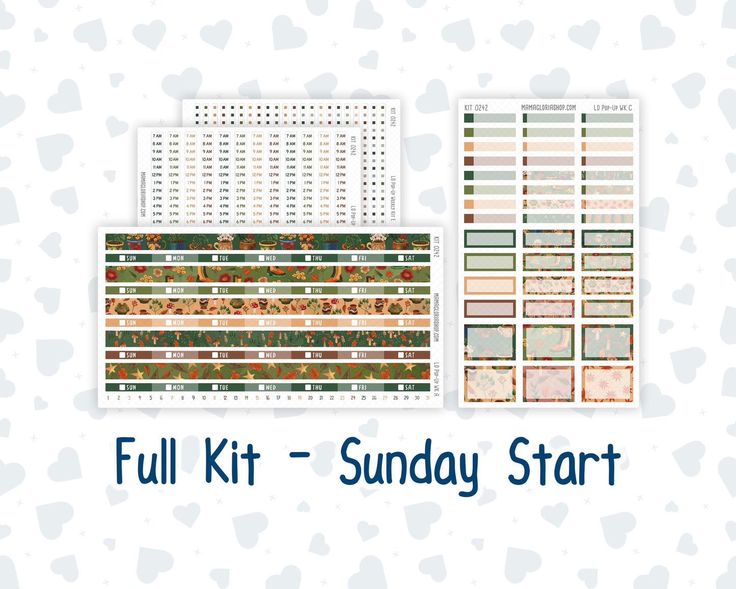Kit 0242 - Laurel Denise Pop-Up - Weekly Kit - November - Cottage Autumn