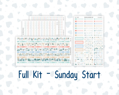Kit 0251 - Laurel Denise The Jo Planner - Weekly Kit - January - Pine & Paws
