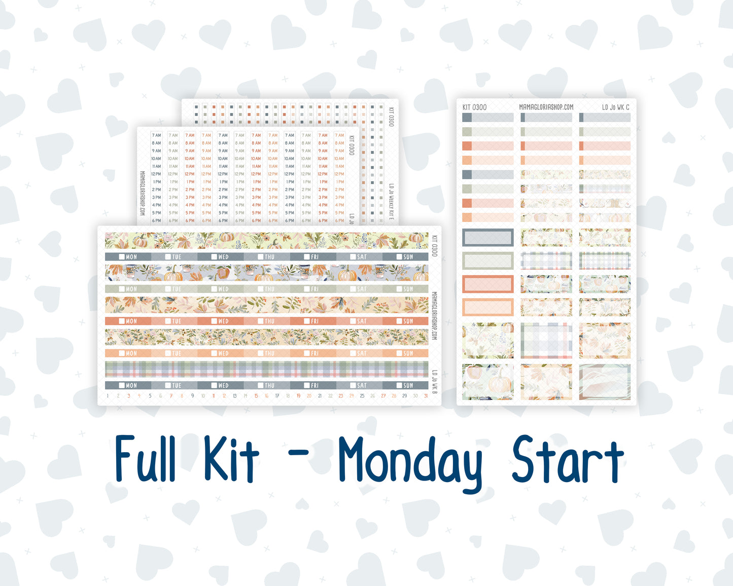 Kit 0300 - Laurel Denise The Jo Planner - Weekly Kit - October - Autumn Stroll